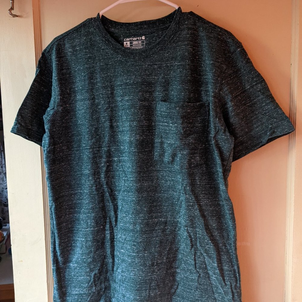 Carhartt Teal Heathered Women's M Tee